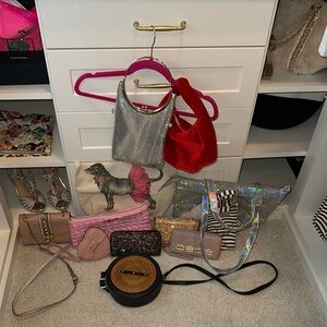 Round Woven Crossbody Bag in Black and Brown